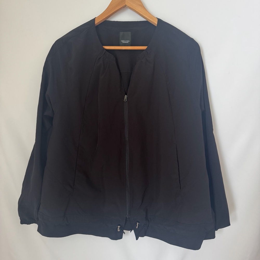 Simply Vera Vera Wang Black Bomber Jacket